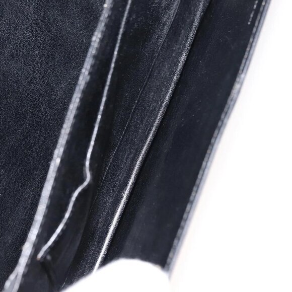 GUCCI Shoulder Bag Leather Vintage Black Gold Auth 146810 - Picture 9 of 16